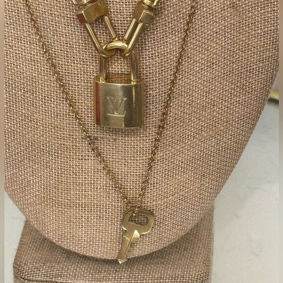Louis Vuitton Lock and Key Necklace Set #315 - Picture 2 of 9